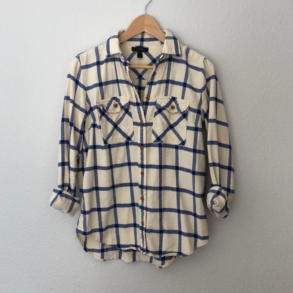 J Crew flannel shirt